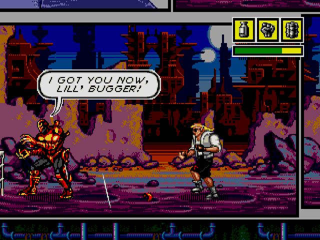 Comix Zone screenshot - Episode 1: Night of the Mutants – Page 1